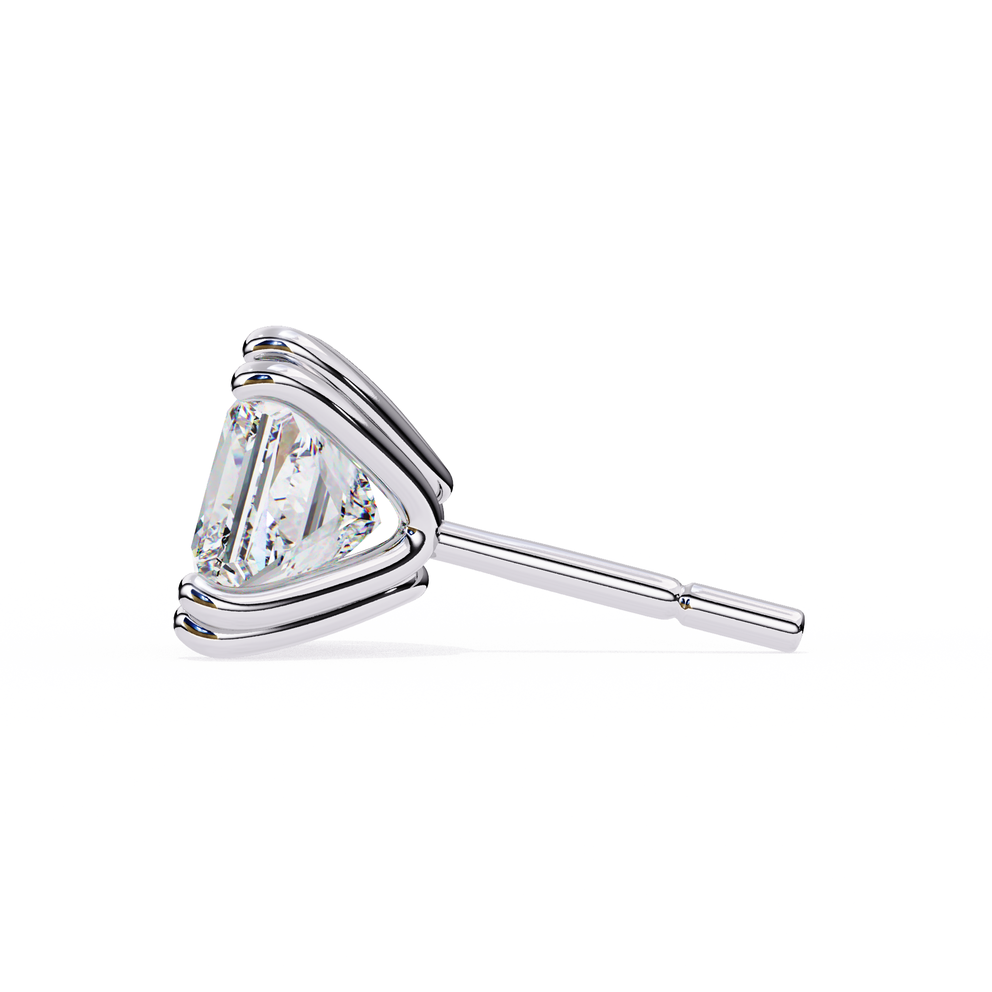 Solitairekart 3.04ct Princess Cut Diamond Studs